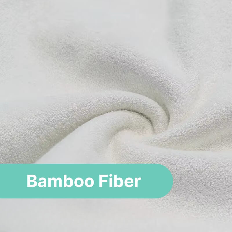 Close up on the bamboo fiber material used on the Loondie DreamWear pants and skirts. 