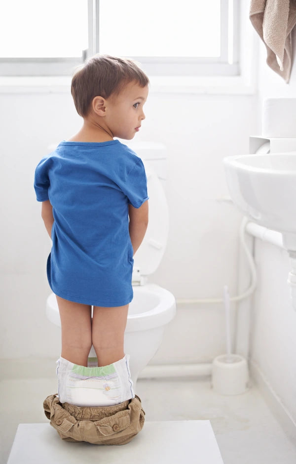 kid with potty training underwear