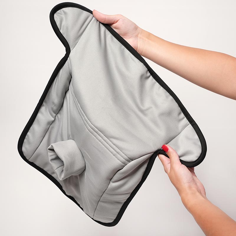 High-quality and absorbent protector for a child's car seat.
