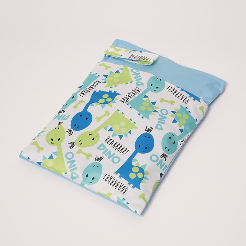 DuoDry Wet Bag with Dino pattern.
