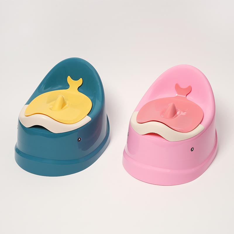 Blue and Pink variants of the Loondie Easy Clean Potty.